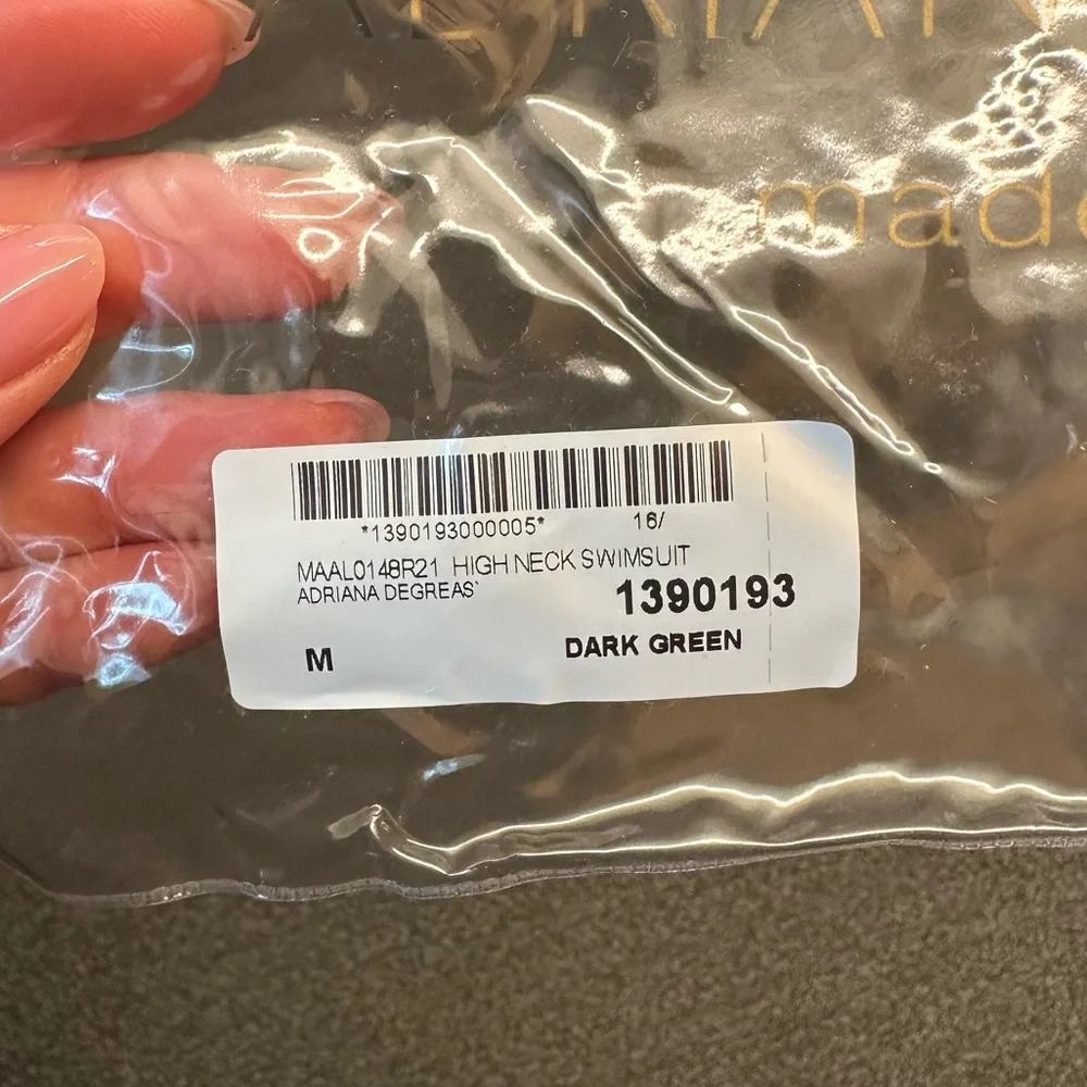 Adriana Degreas Low-Back Cutout Swimsuit in Dark Green - Picture 9 of 12